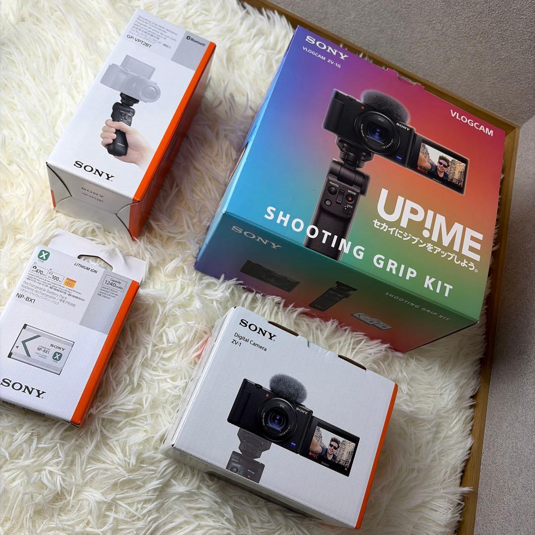 【極美品】SONY VLOGCAM ZV-1 シューティンググリップキット