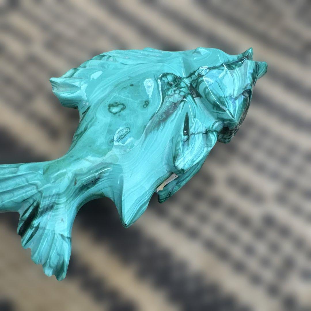 マラカイト 動物置物 9点セット　ザイール製