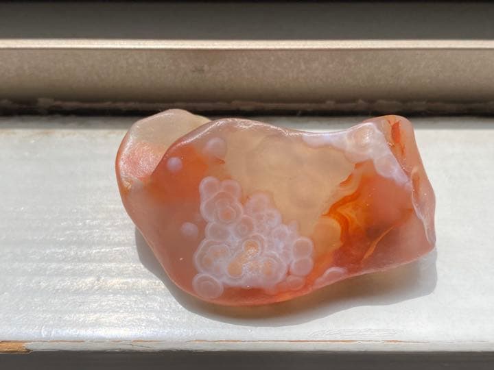 ゴビ石−248 ゴビ瑪瑙　原石　花眼