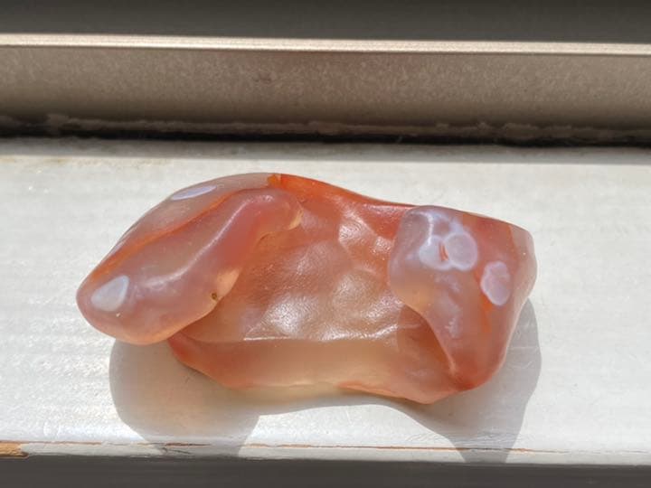 ゴビ石−248 ゴビ瑪瑙　原石　花眼
