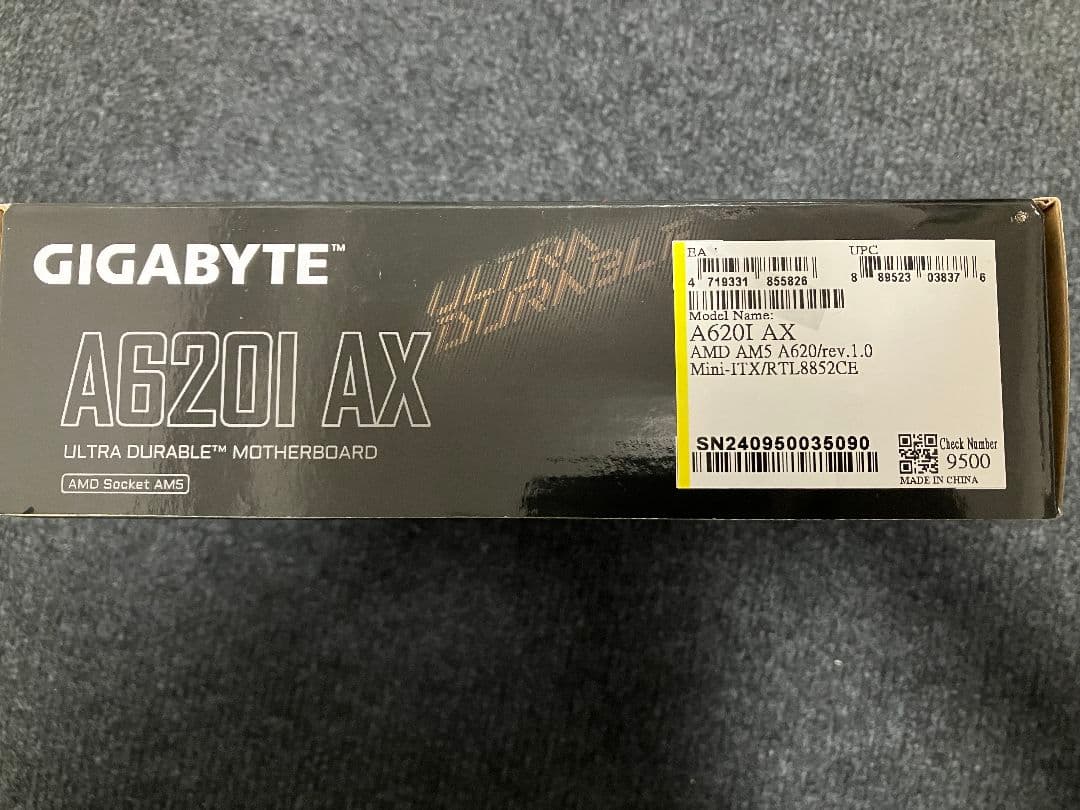 【交渉OK・美品】GIGABYTE A620I AX Mini-ITX/AM5