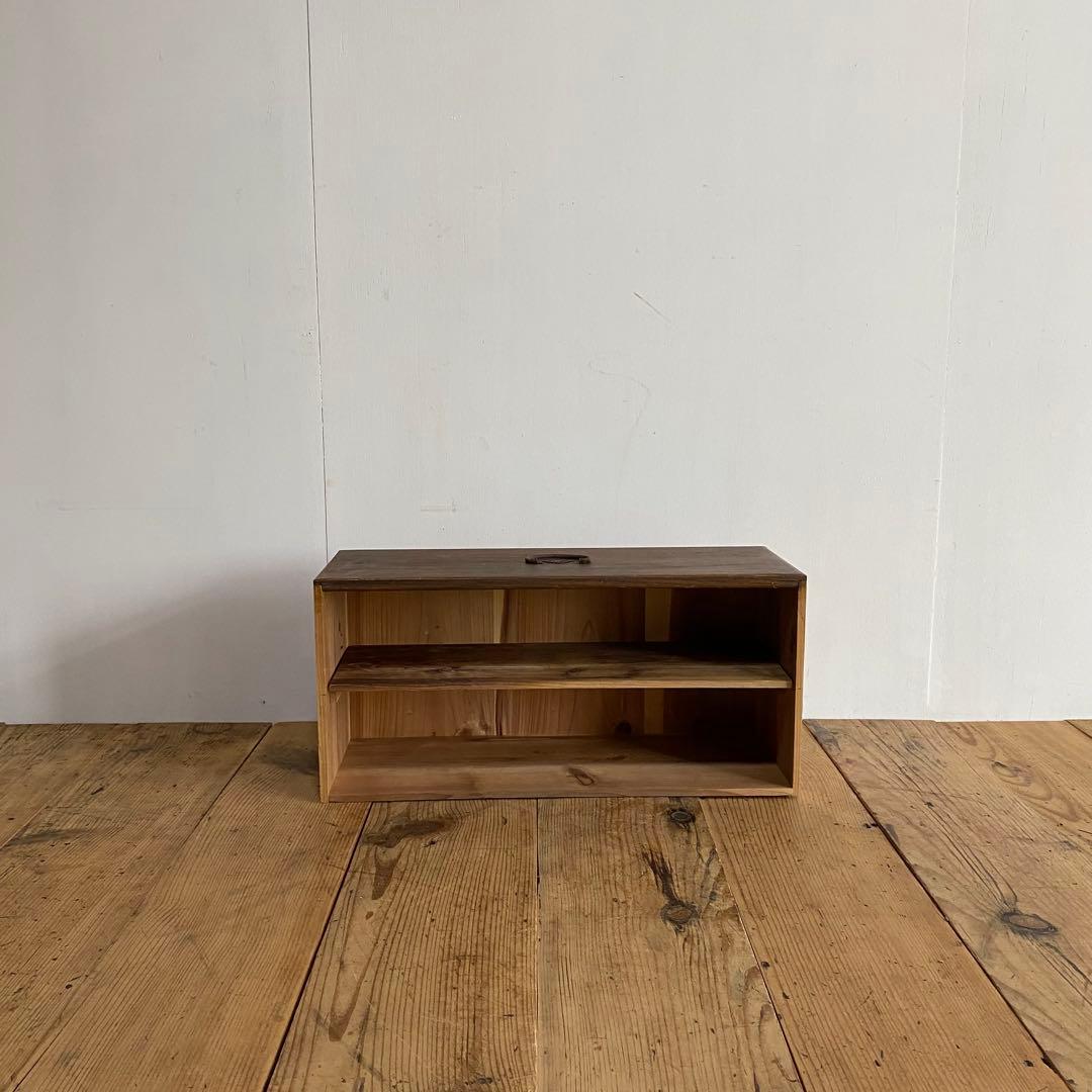 アンティーク オープンラック 棚 キッチン収納 無垢材 z913