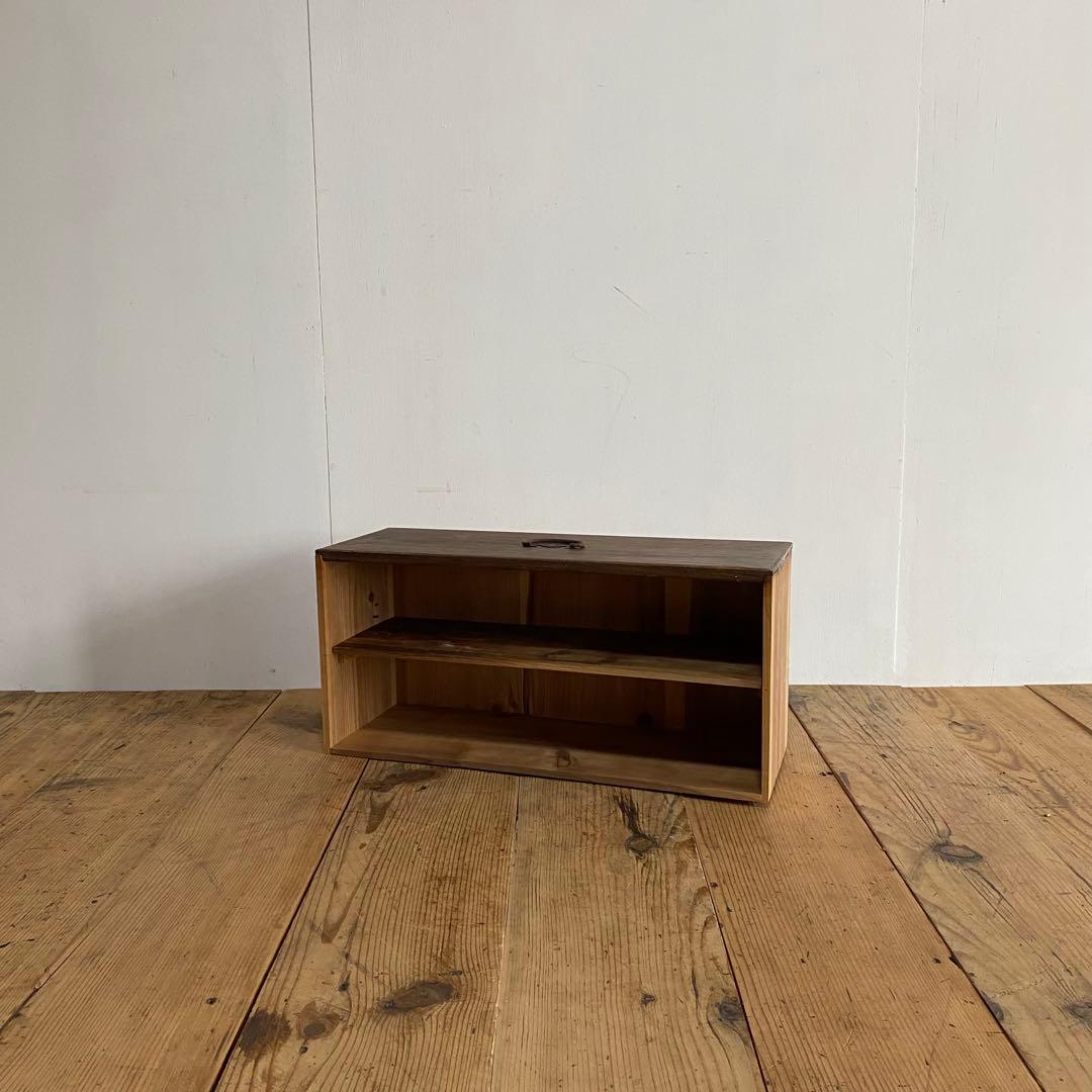 アンティーク オープンラック 棚 キッチン収納 無垢材 z913