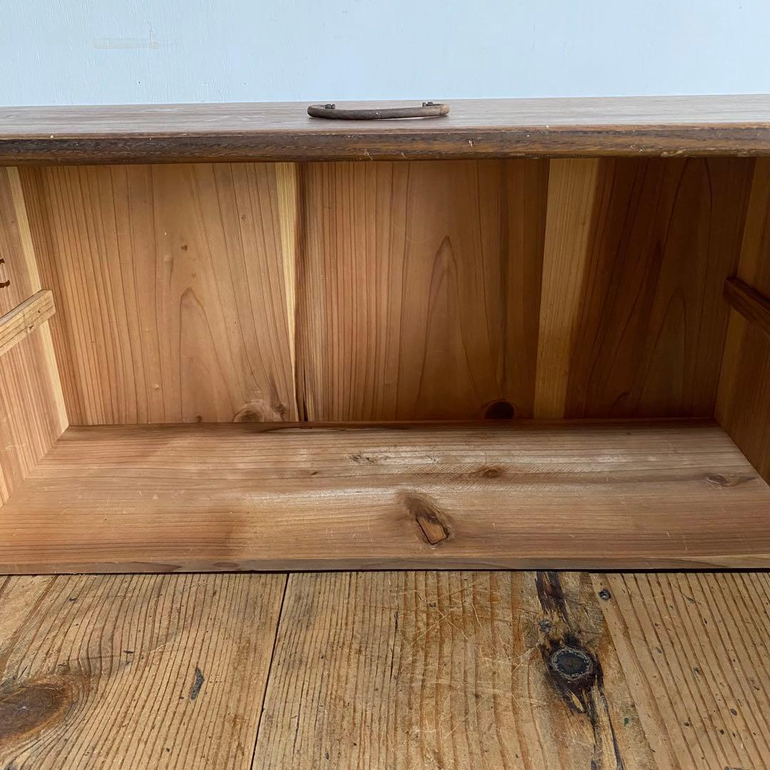 アンティーク オープンラック 棚 キッチン収納 無垢材 z913