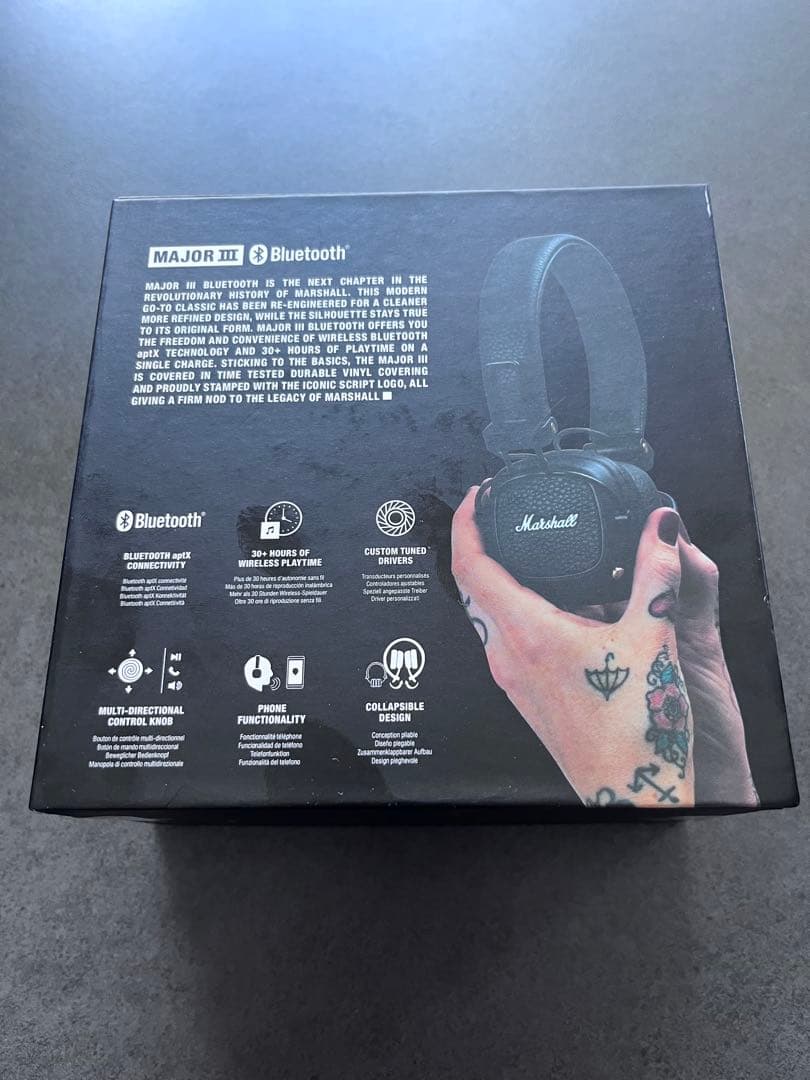 Marshall Major III BLACK Bluetooth 新品