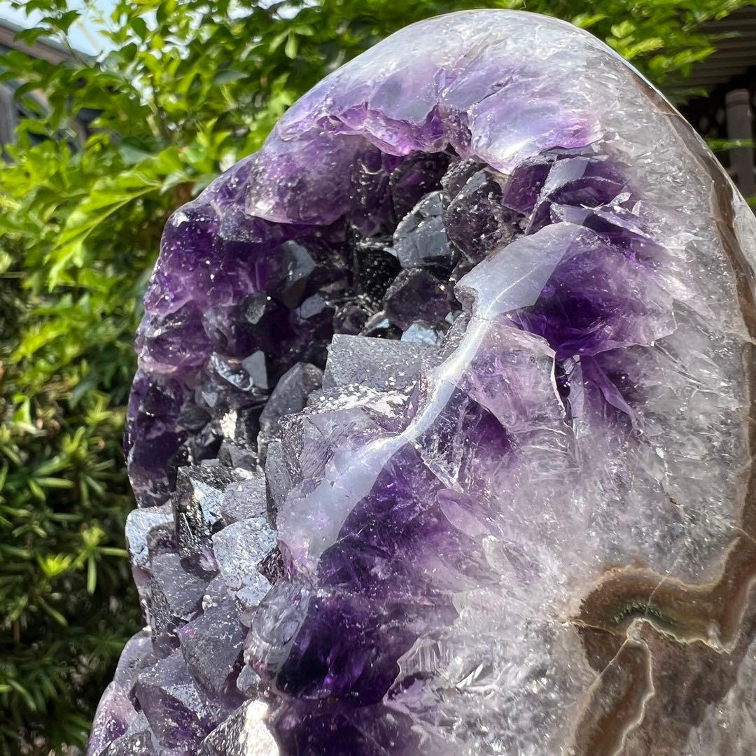 ✳️極品✨神々しい美濃紫の輝き✨最強浄化や魔除け✨特大 アメジストクラスター 原石