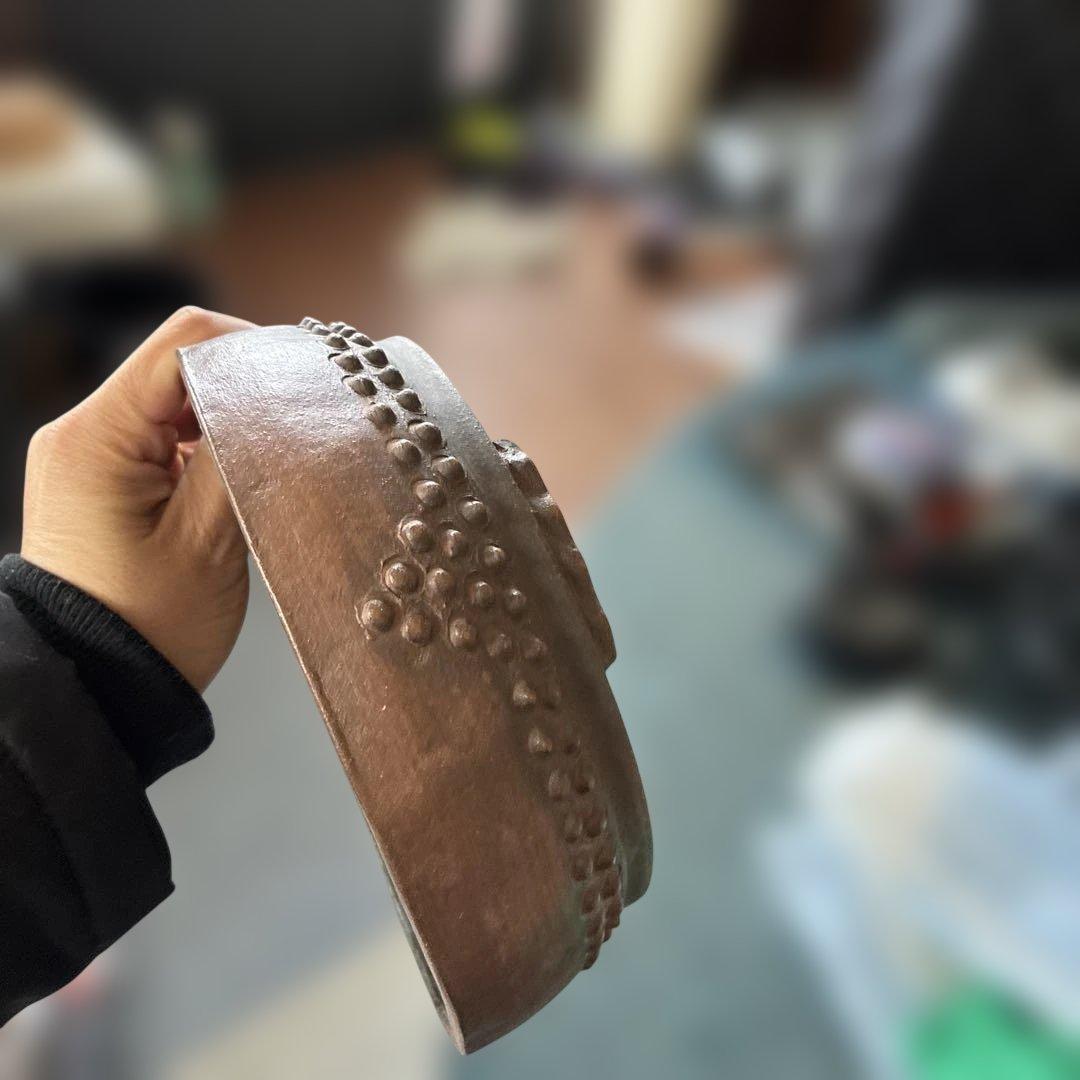 小品盆栽鉢 釘打丸鉢　盆栽鉢