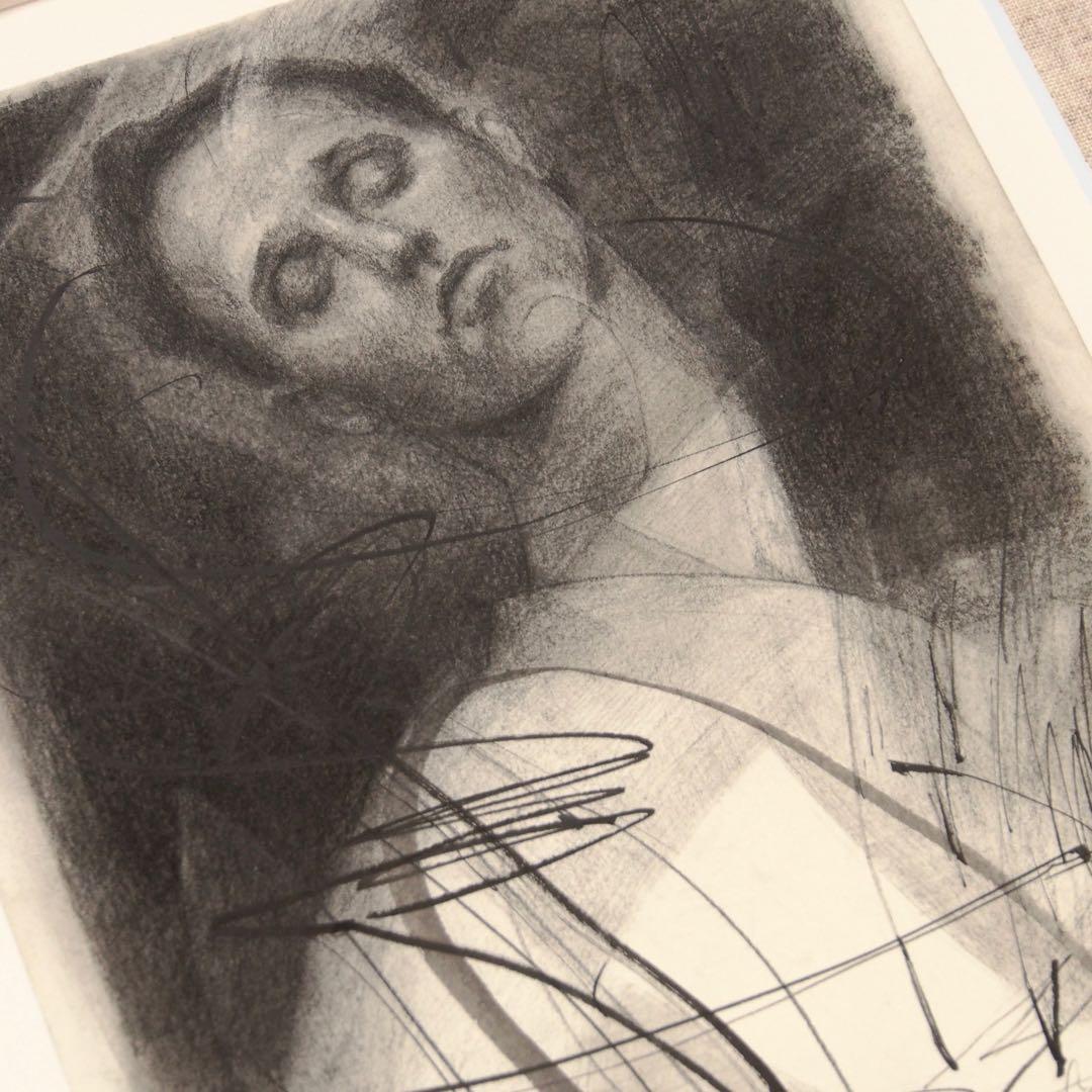 人物画 ドローイング 作品 絵画 現代アート モダンアート インテリア 舟越桂