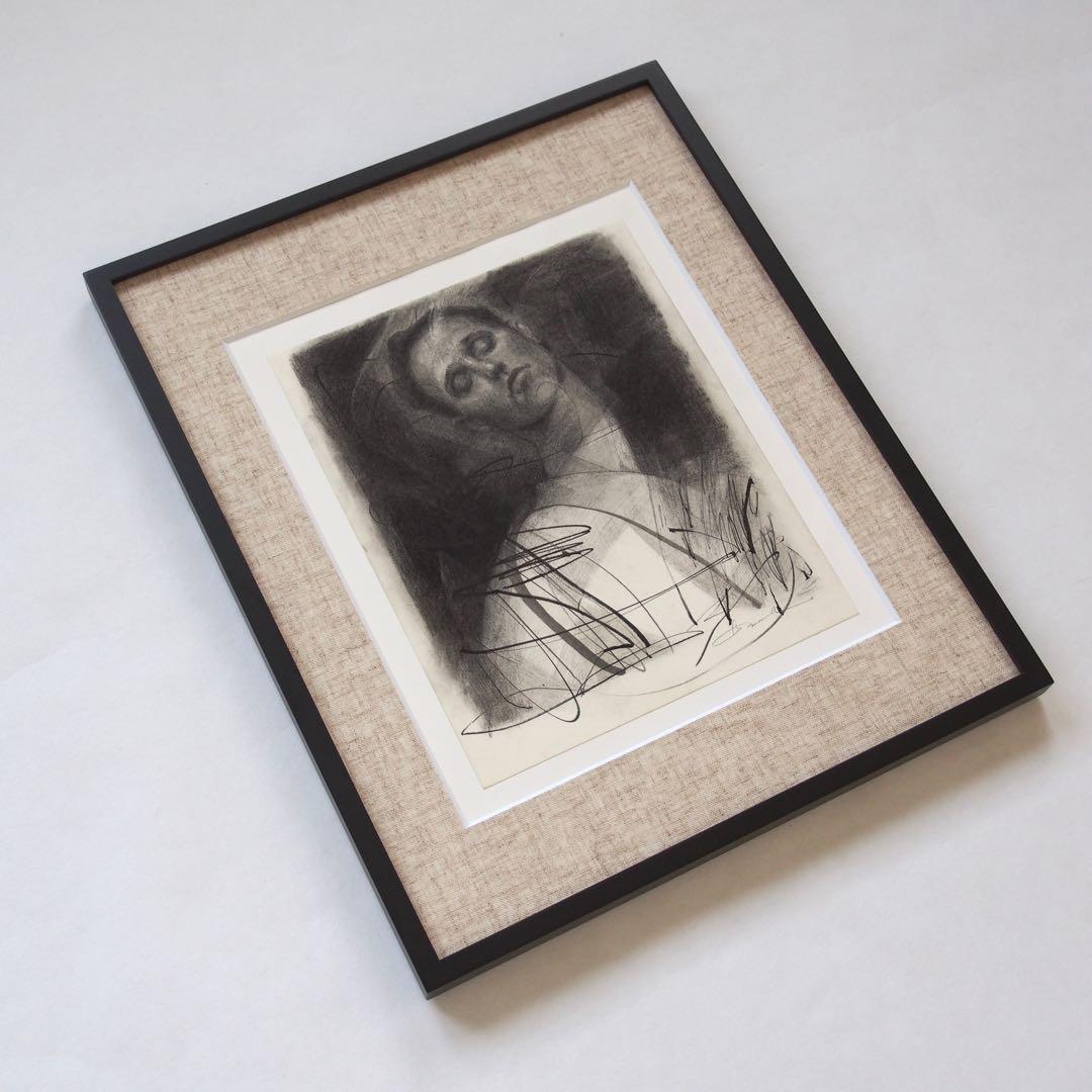 人物画 ドローイング 作品 絵画 現代アート モダンアート インテリア 舟越桂