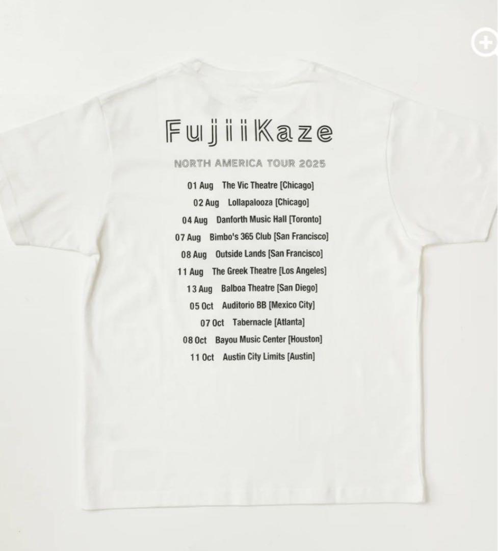藤井風NORTH AMERICA TOUR 2025 ドリンクT（ホワイト）XL