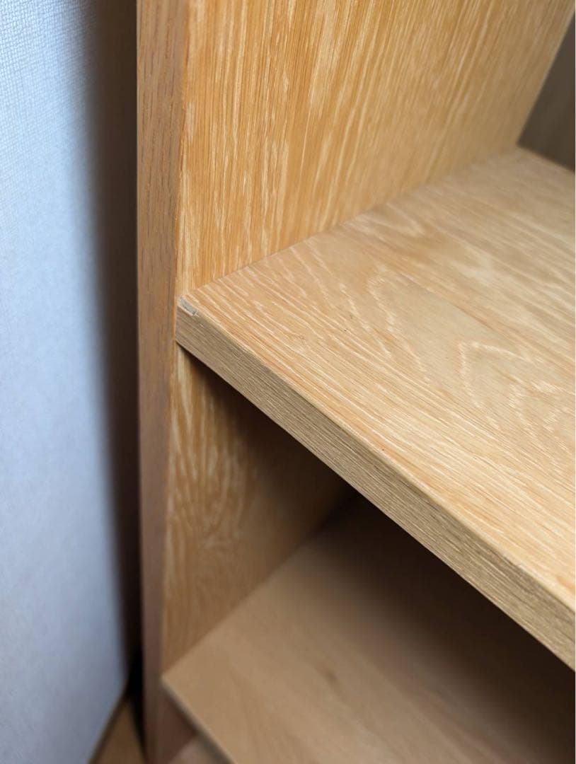 ■送料込■無印良品 スタッキングシェルフワイド 5段 オーク 棚収納