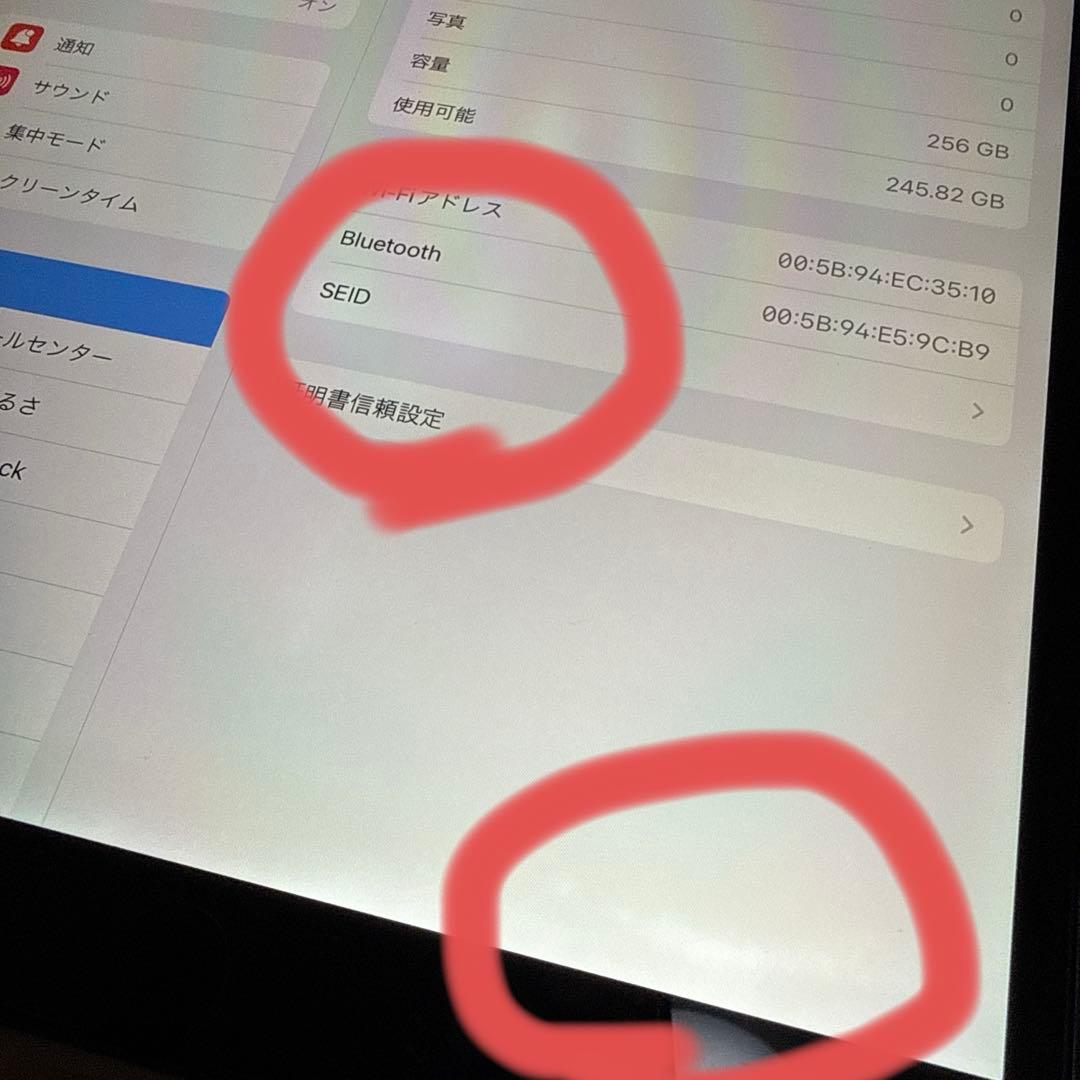 iPad air 第3世代　256GB wifiモデル　ドット抜けあり　ジャンク