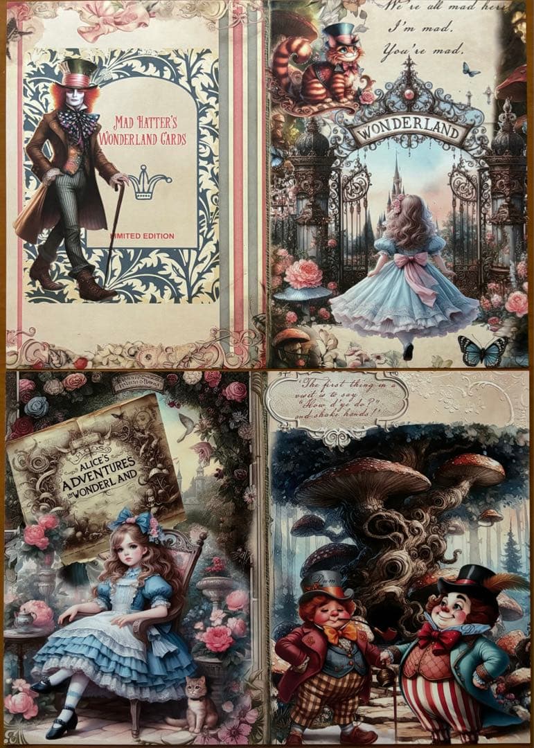 DRE♡AM様デザインペーパー・アリスインワンダーランドver.2