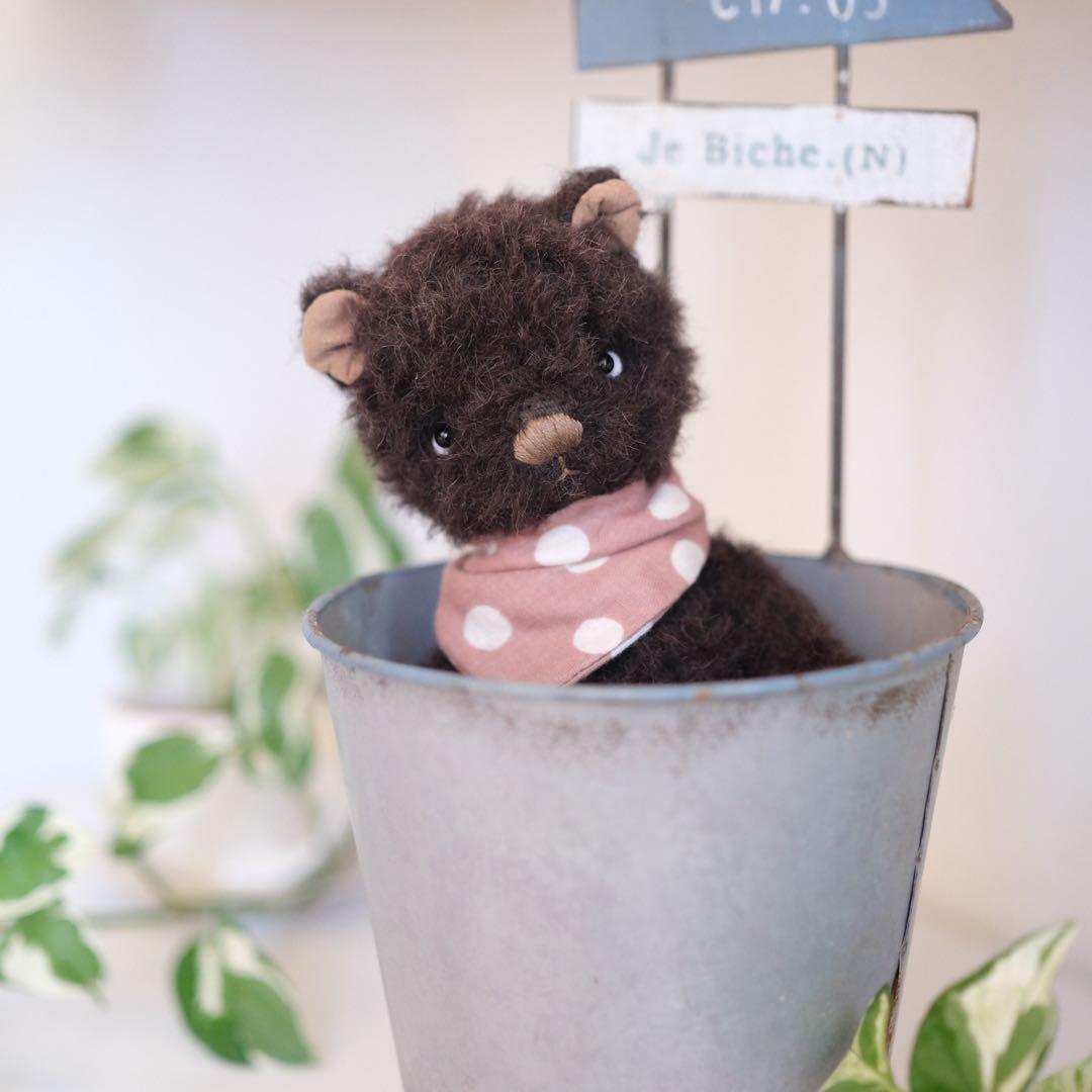 黒くまさんのぬいぐるみ　ぬいぐるみ　テディベア　teddy bear
