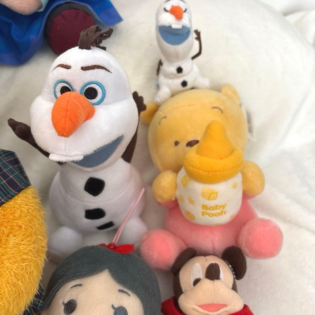 【Disney】キャラクター　ぬいぐるみ　28体まとめ　プーさん　アナ雪　白雪姫
