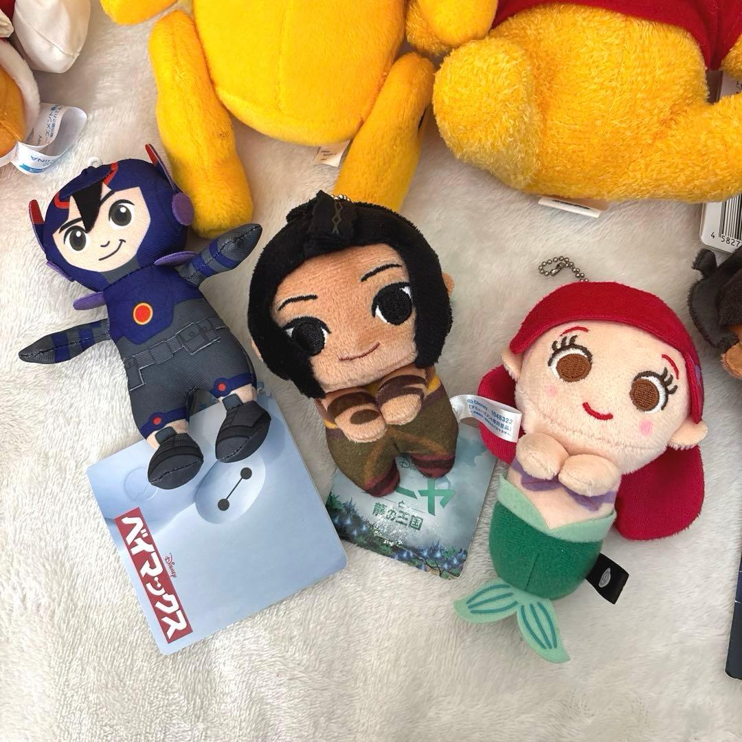 【Disney】キャラクター　ぬいぐるみ　28体まとめ　プーさん　アナ雪　白雪姫