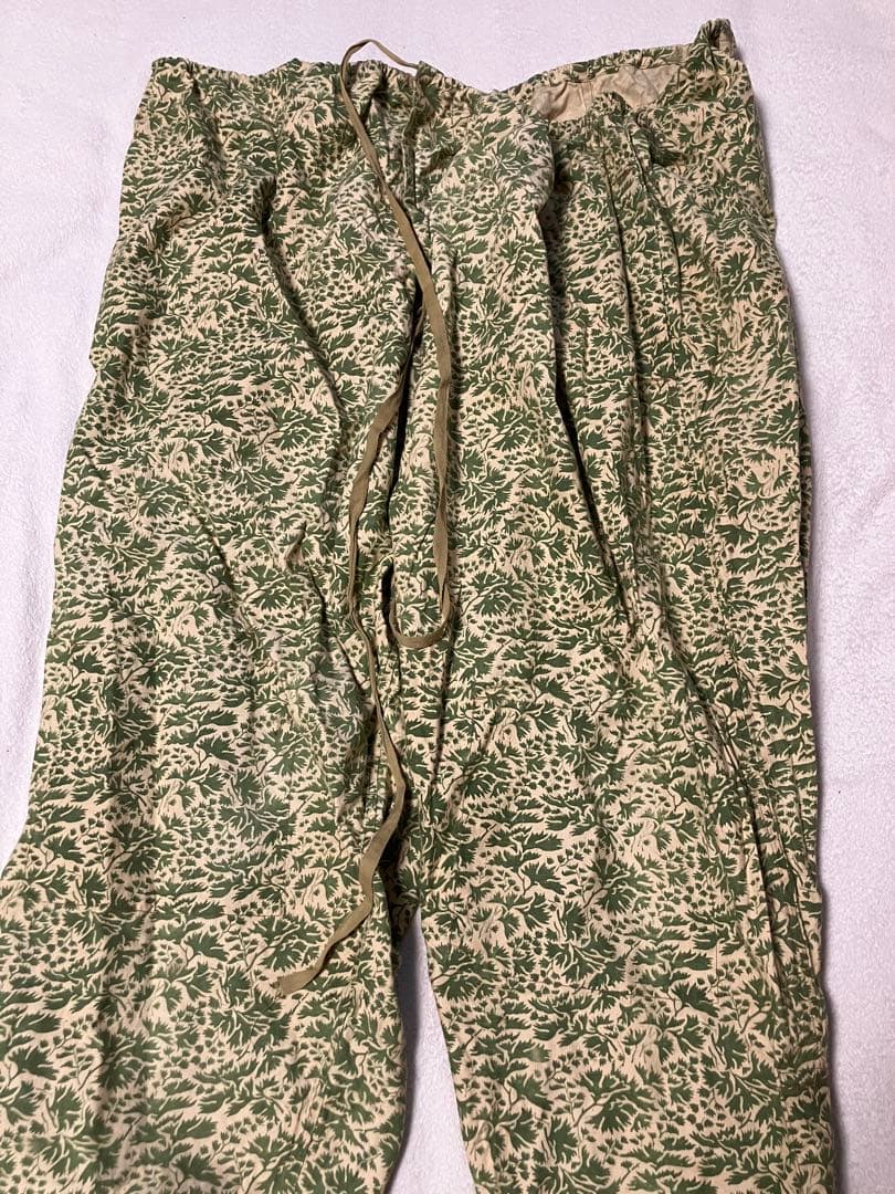 ‼️ルーマニア軍]‼️50s サマーリーフカモ スナイパー スモック パンツ　セット