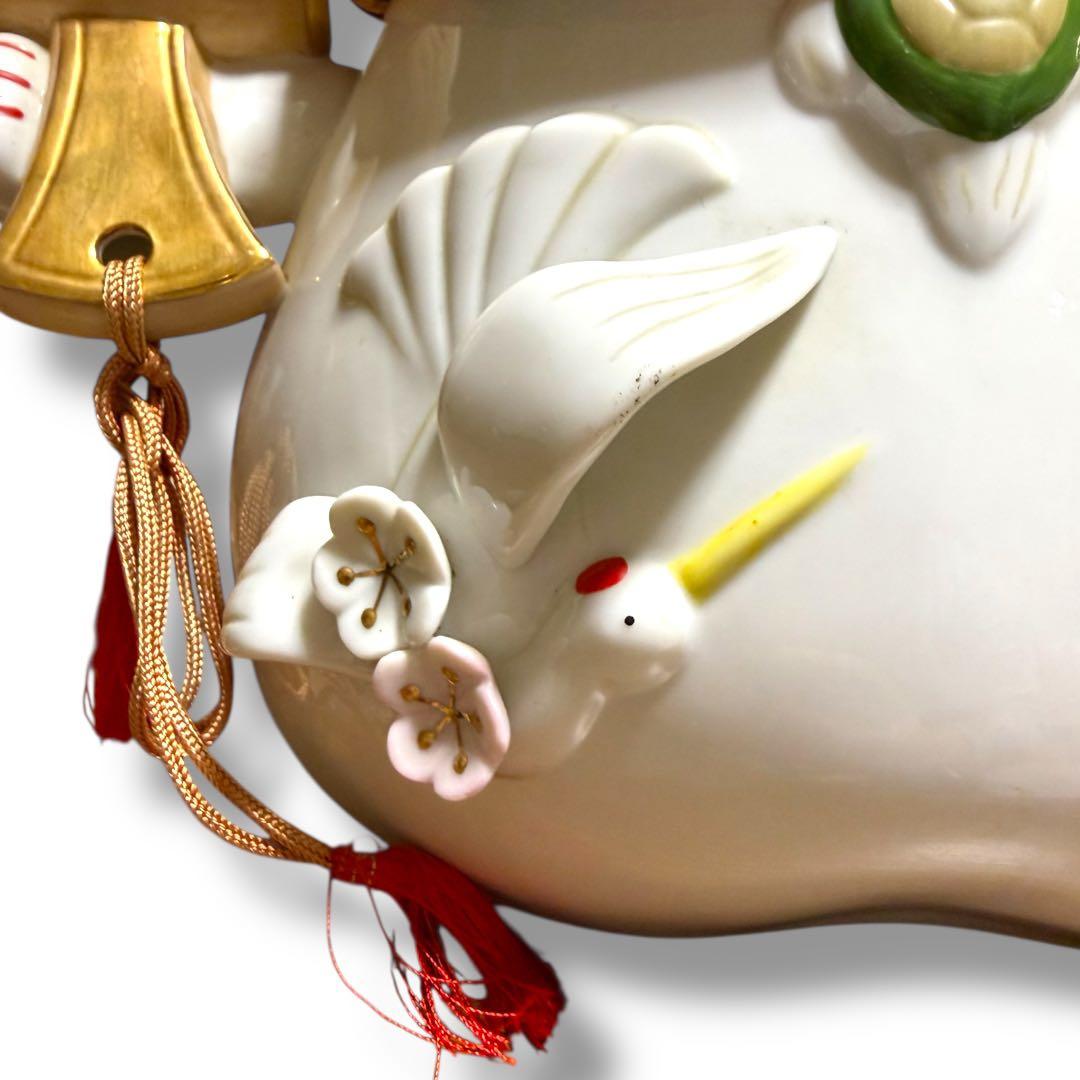 【限定セール】《レア》猫舎道楽堂本舗 大きい招き猫 貯金箱 高さ約30cm