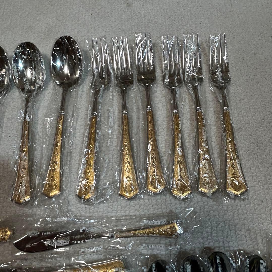 新品未使用品　ヤマコーカトラリーセット　7種類32本セット　18-8ステンレス