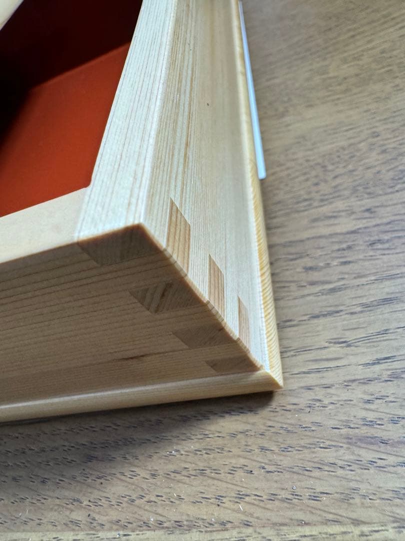 天然木　重箱　3層　未使用品　共箱