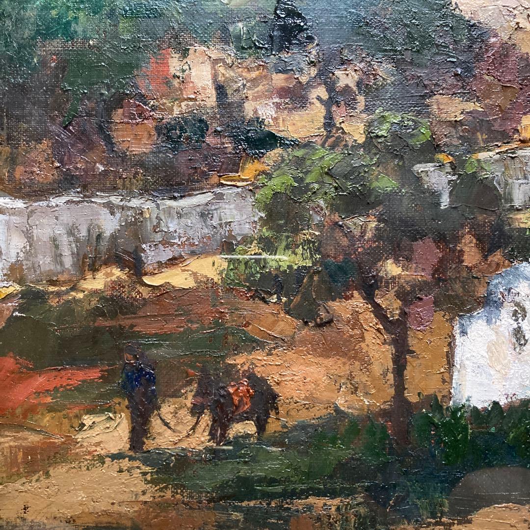 ￼洋画家　森久　「シオンの丘」額47×56絵32×41cm 6F￼