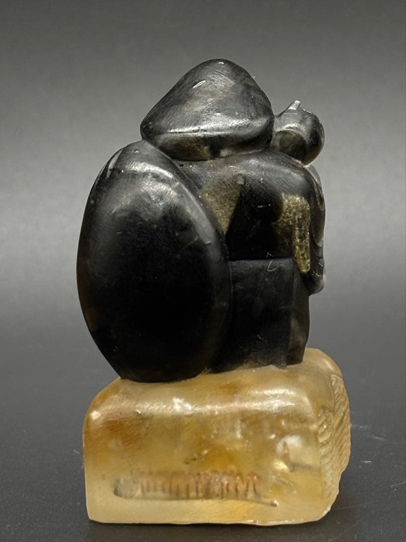 天然石　大黒天(大中小セット)　金運　シトリン　ゴールデンシャインオブシディアン