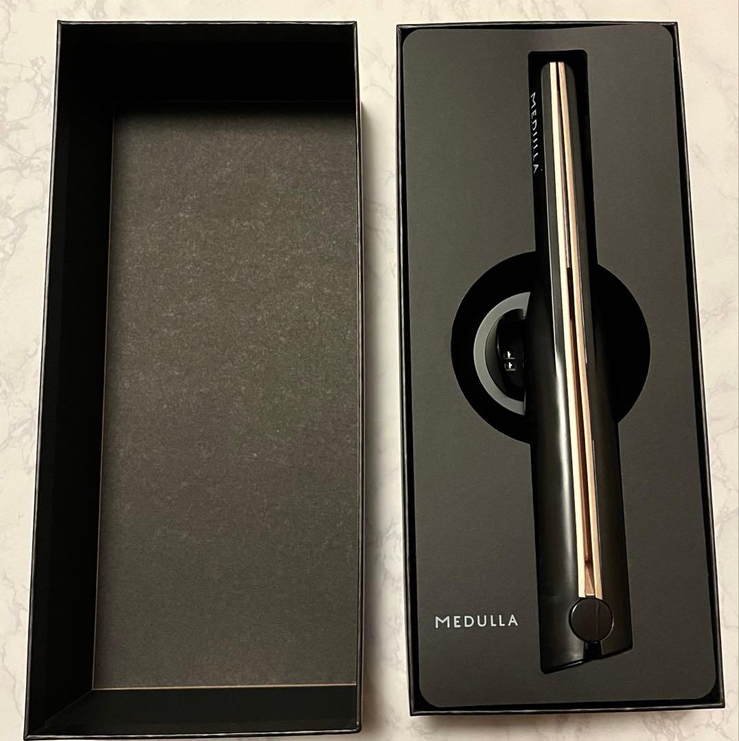 【中古】MEDULLA メデュラ ソニックシャインプロ ブラック 超音波アイロン