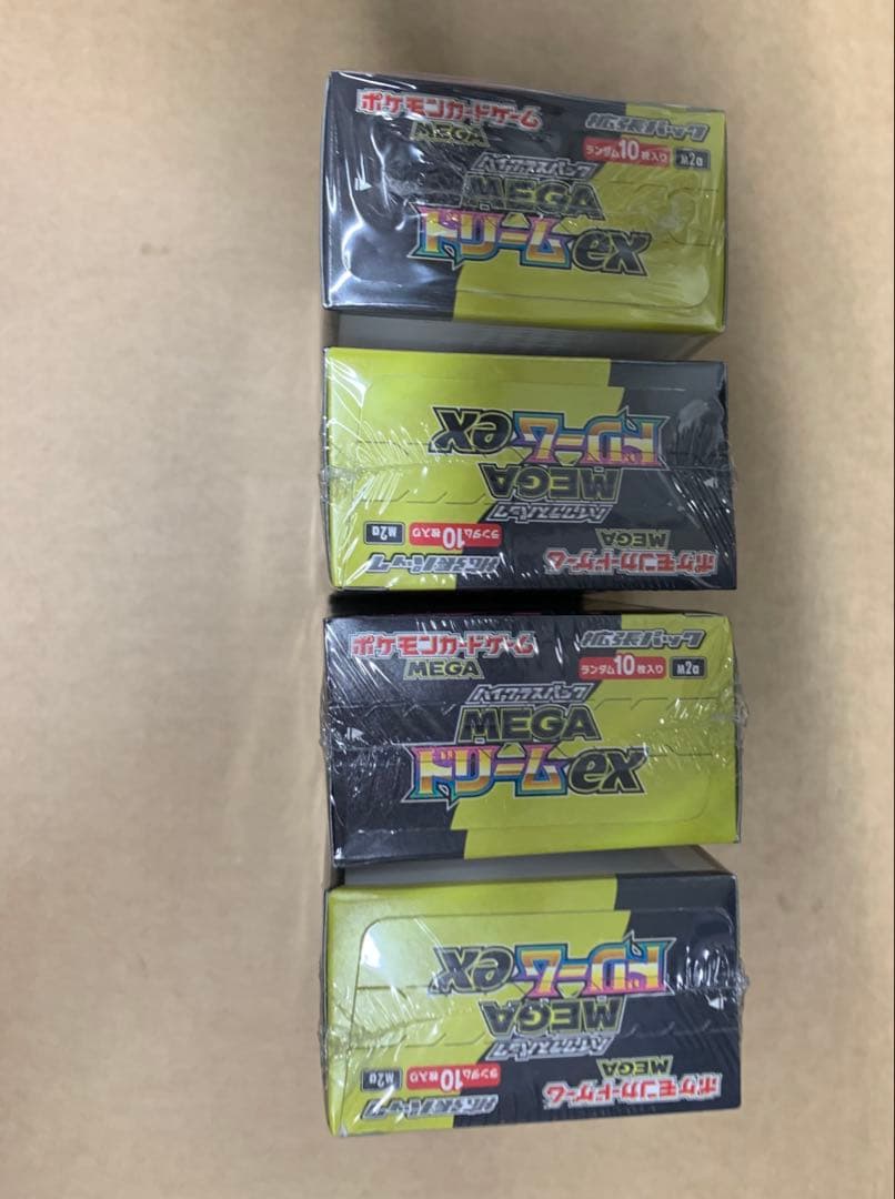 メガドリームex新品未開封【4BOX】　ポケモンカードゲーム　シュリンクあり