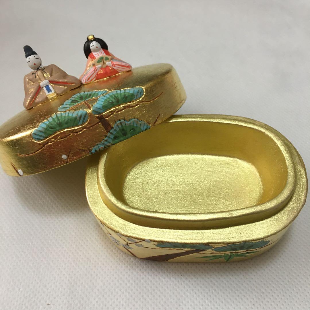 金　ひな祭り　香合　(京都) 屏風セット