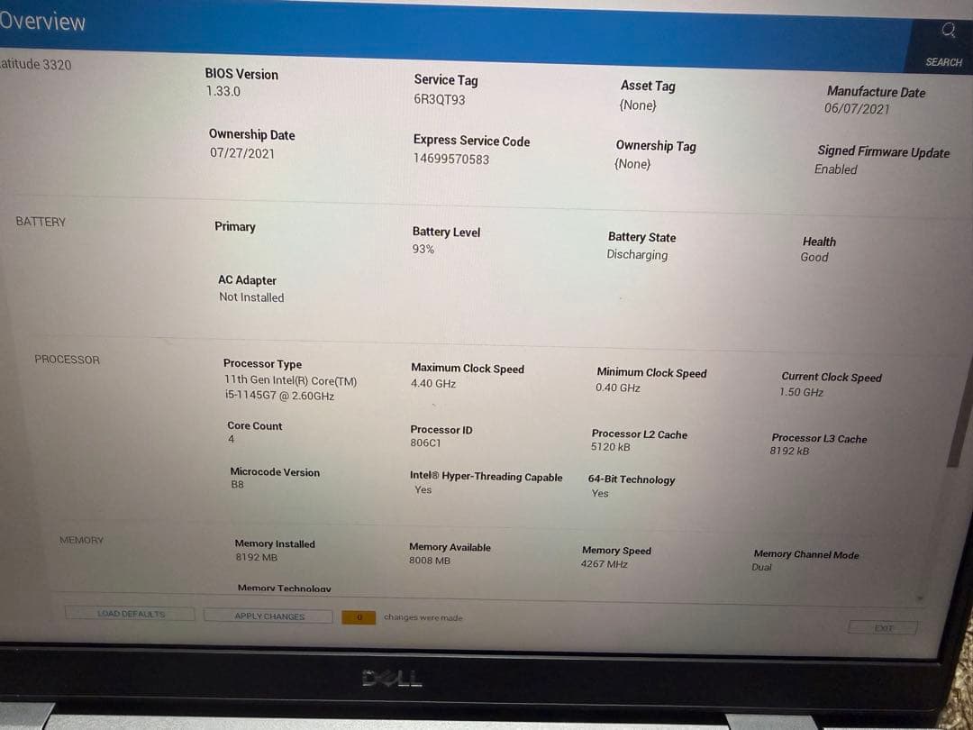Windowsノート本体 Dell Latitude 3320