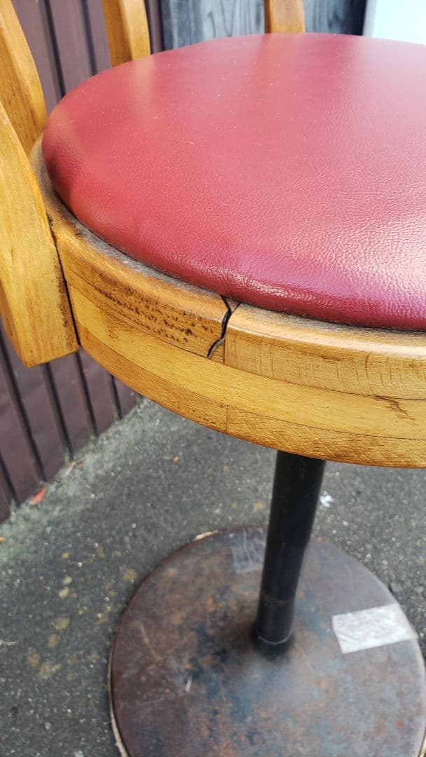 ビンテージ　カウンターチェア　回転椅子