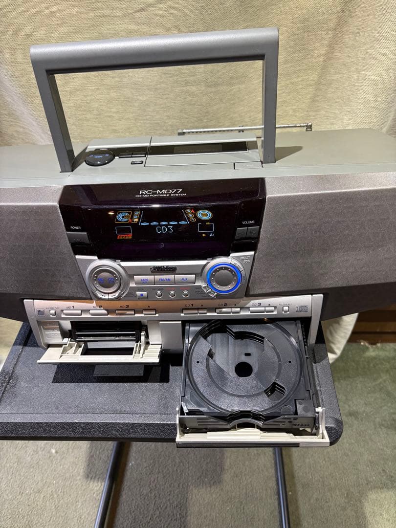 ビクター　RC-MD77 CD.MD FM ラジカセ