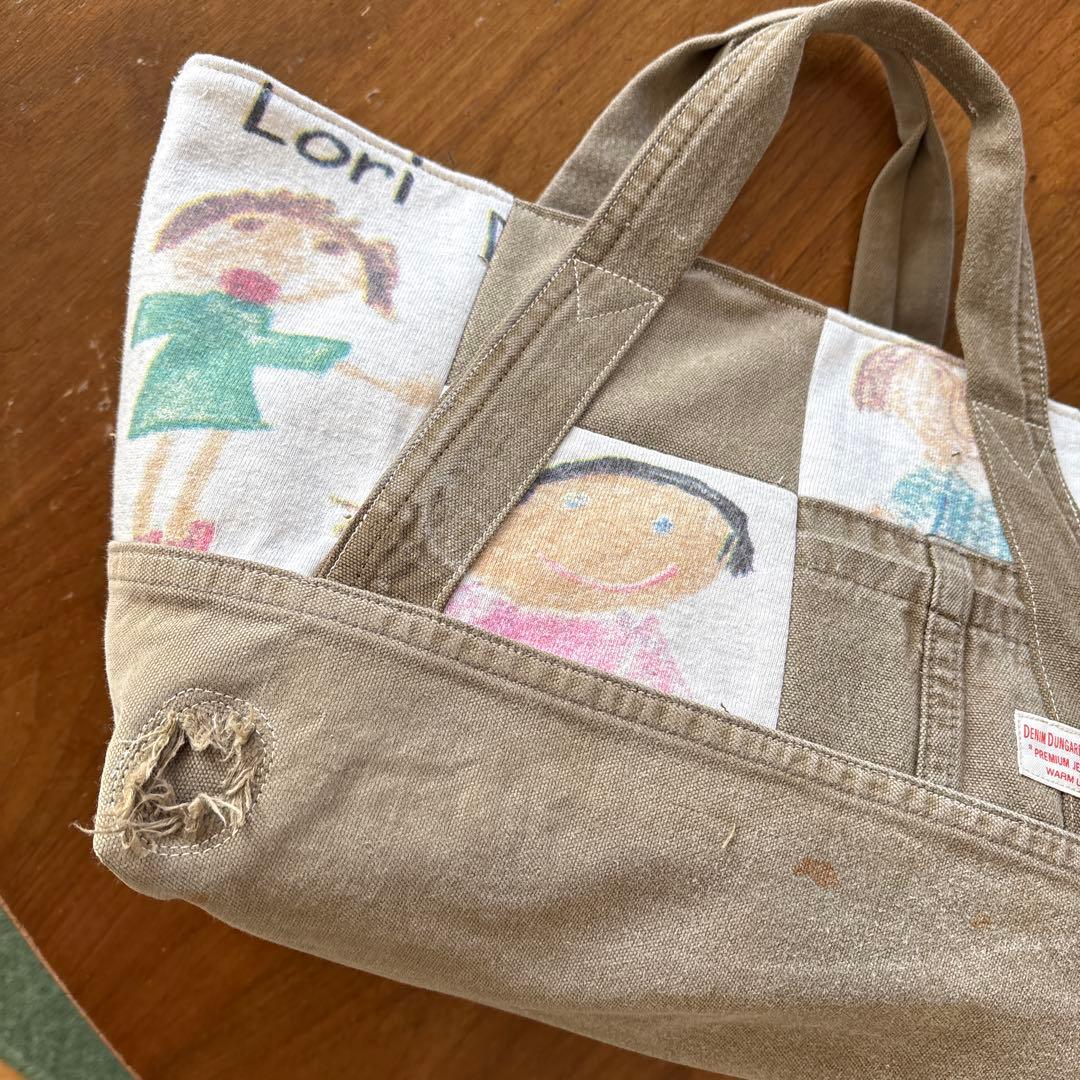 デニムリメイク トートバッグ　ハンドメイド
