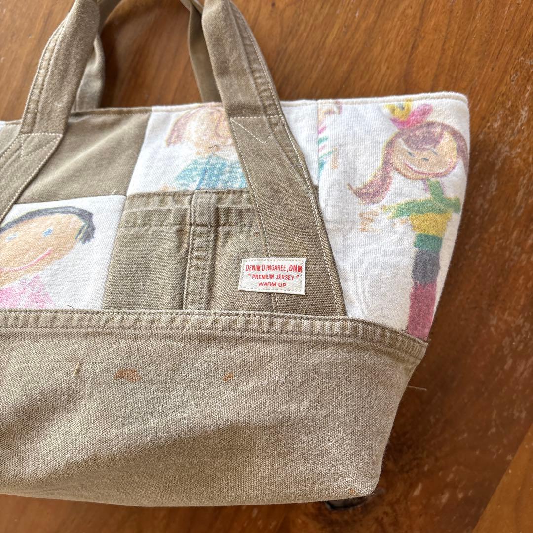 デニムリメイク トートバッグ　ハンドメイド