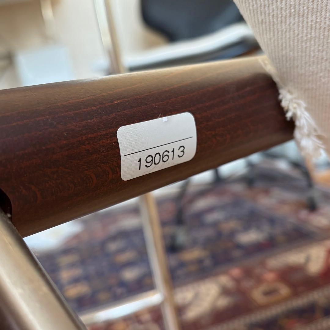 ニーチェア / ロッキングTYPE / ホワイト×ダークブラウン