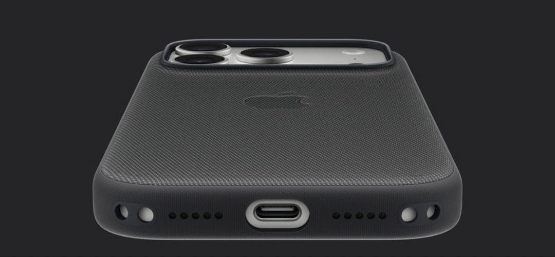 iPhone17pro 純正ケース テックウーブンケース - ブルー Apple
