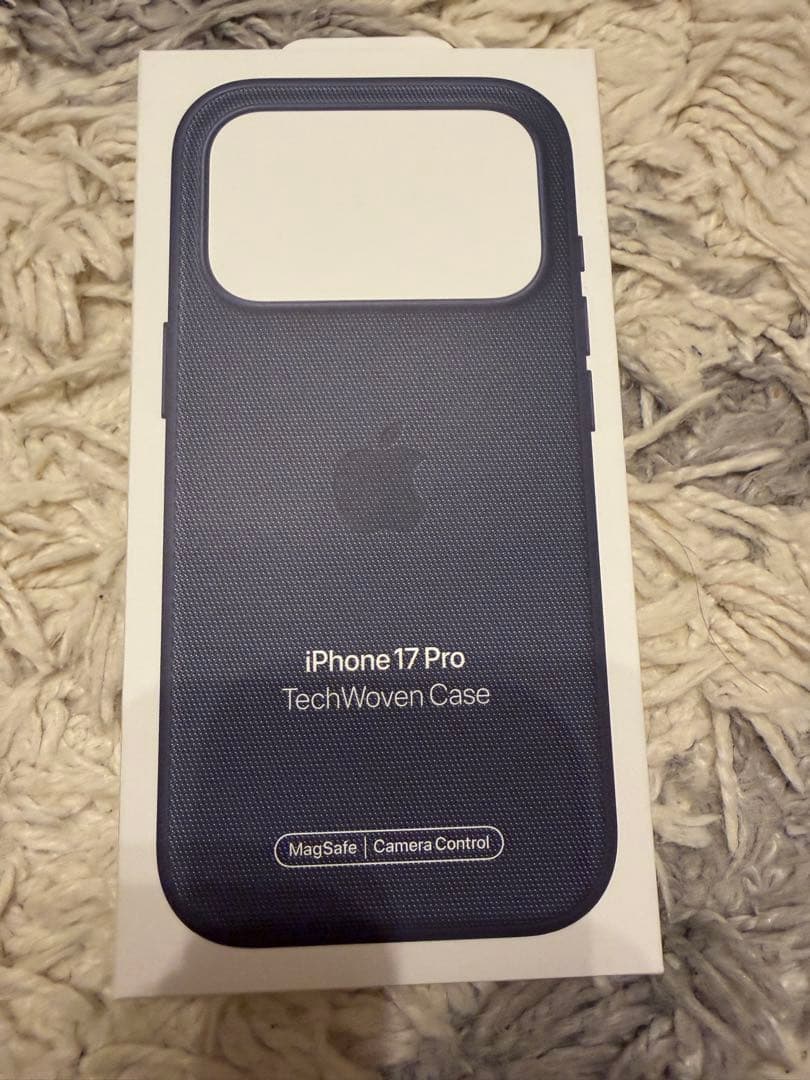 iPhone17pro 純正ケース テックウーブンケース - ブルー Apple