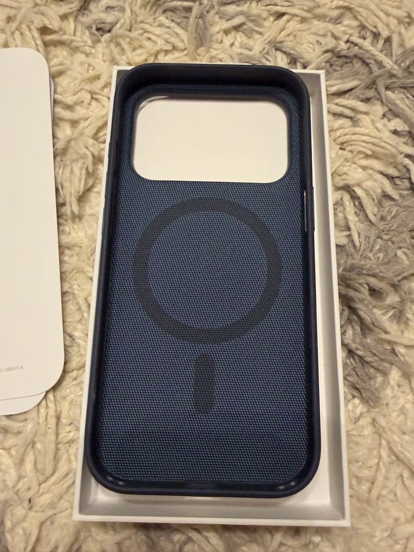 iPhone17pro 純正ケース テックウーブンケース - ブルー Apple