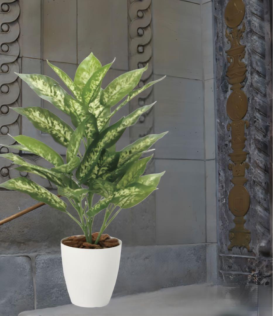 光触媒　人工観葉植物　ウォールグリーン　フェイクグリーン　ディフェンバキアM