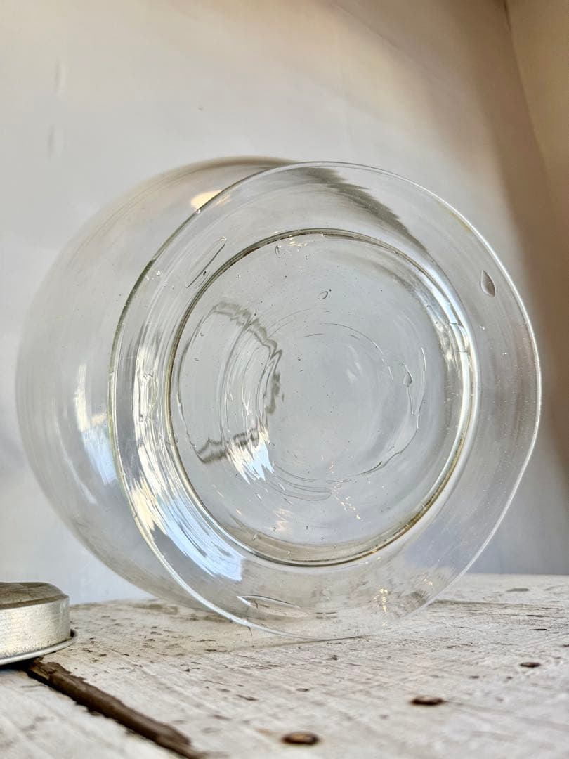 地球瓶 蓋付 ガラス瓶 駄菓子屋 昭和レトロ