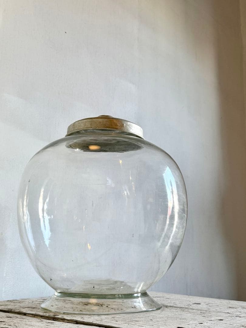 地球瓶 蓋付 ガラス瓶 駄菓子屋 昭和レトロ