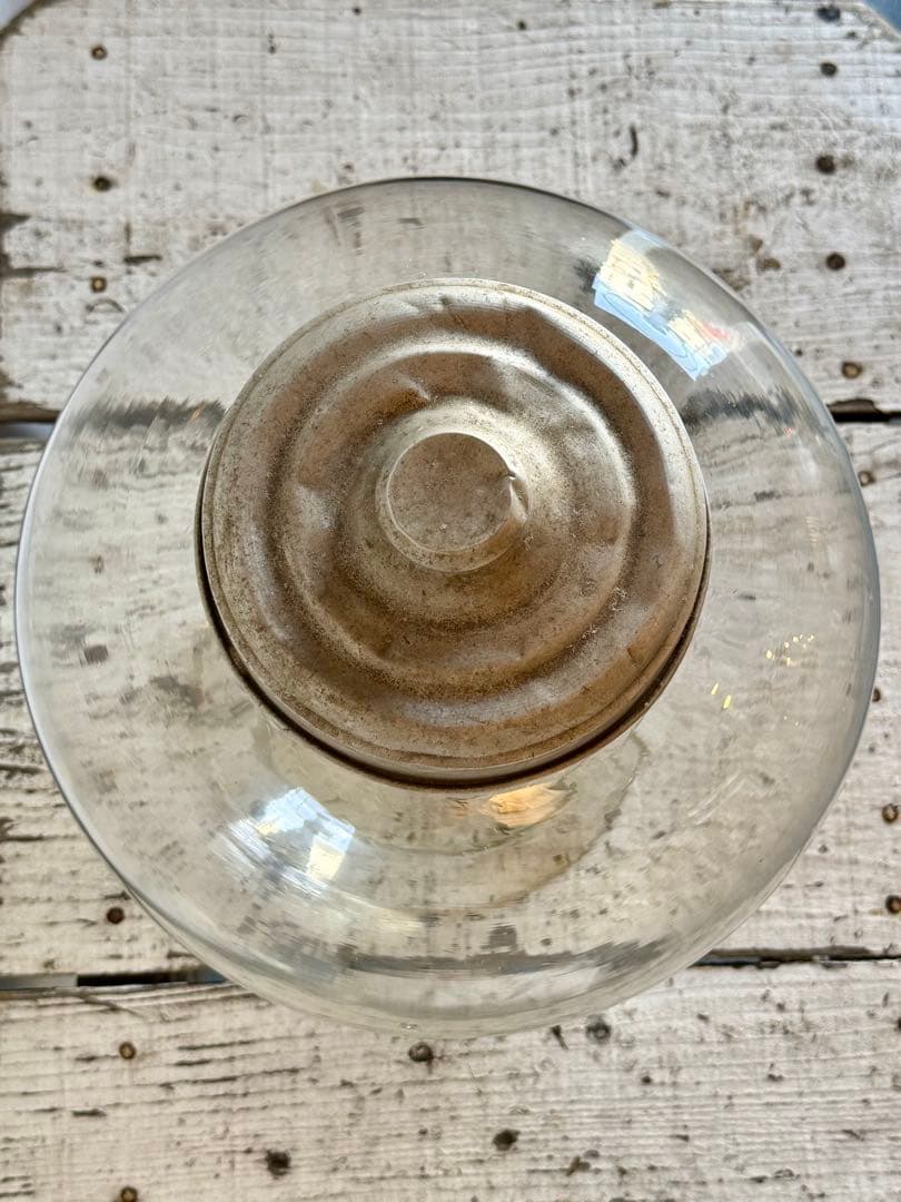 地球瓶 蓋付 ガラス瓶 駄菓子屋 昭和レトロ