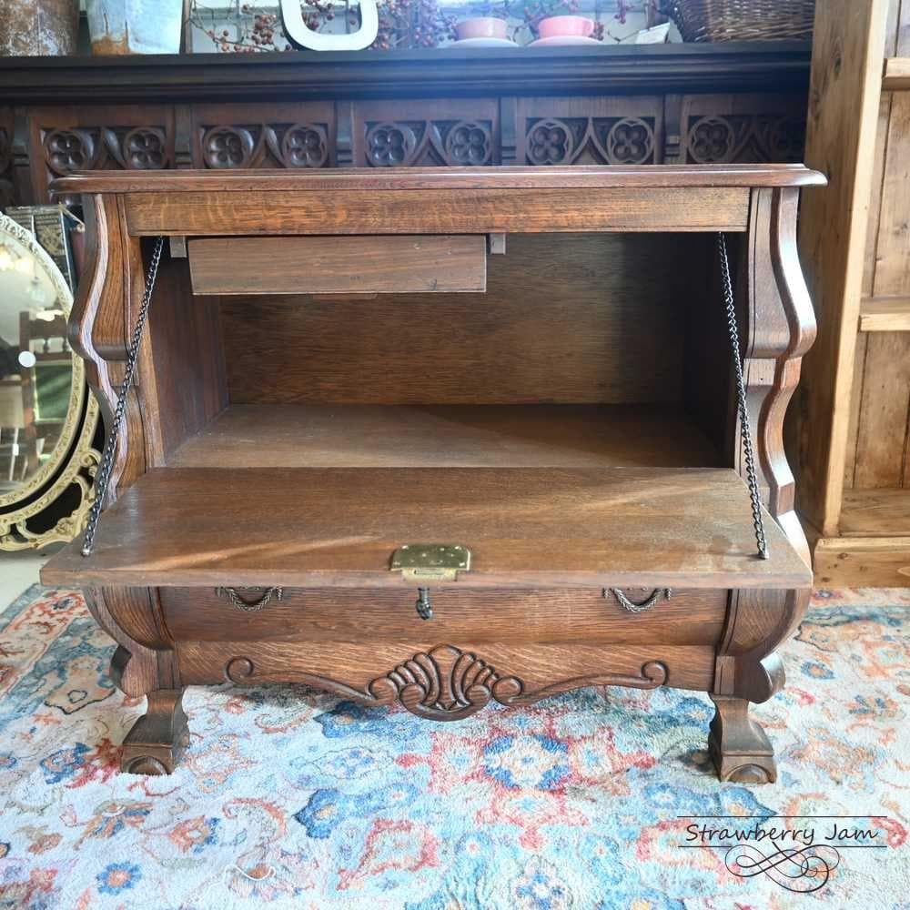 IFU-418 英国アンティーク オーク チェスト テレビボード 収納 イギリス