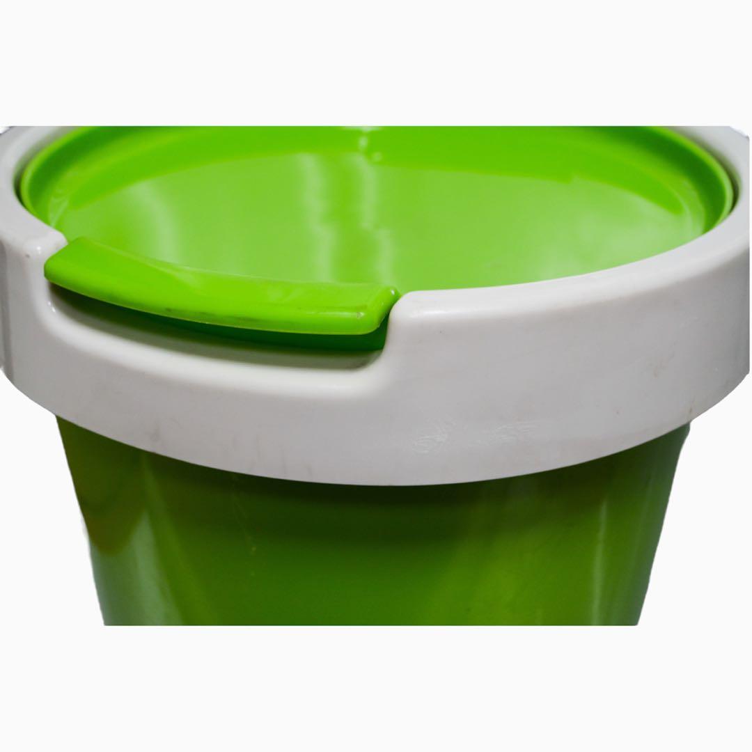 昭和レトロ ゴミ箱 ダストボックス グリーン