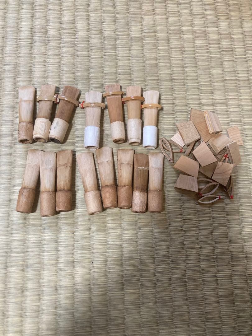 篳篥ひちりき　すぐ鳴るろぜつ（盧舌)付き　リード　和楽器　雅楽　初心者セット②