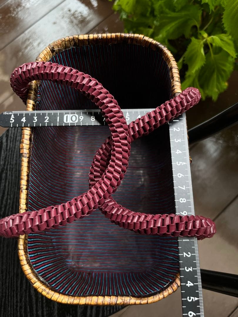 一閑張りかごバッグ