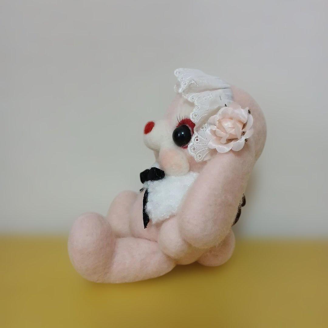 作家様　羊毛フェルト　たれ耳うさぎ　ぬいぐるみ