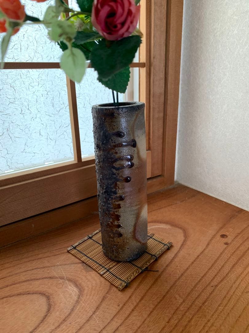 備前焼　壺　花瓶　陶芸　焼物　2点セット