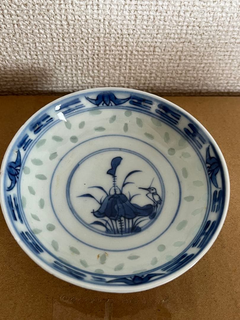 中国美術　清時代蓋茶碗康煕年製　染付