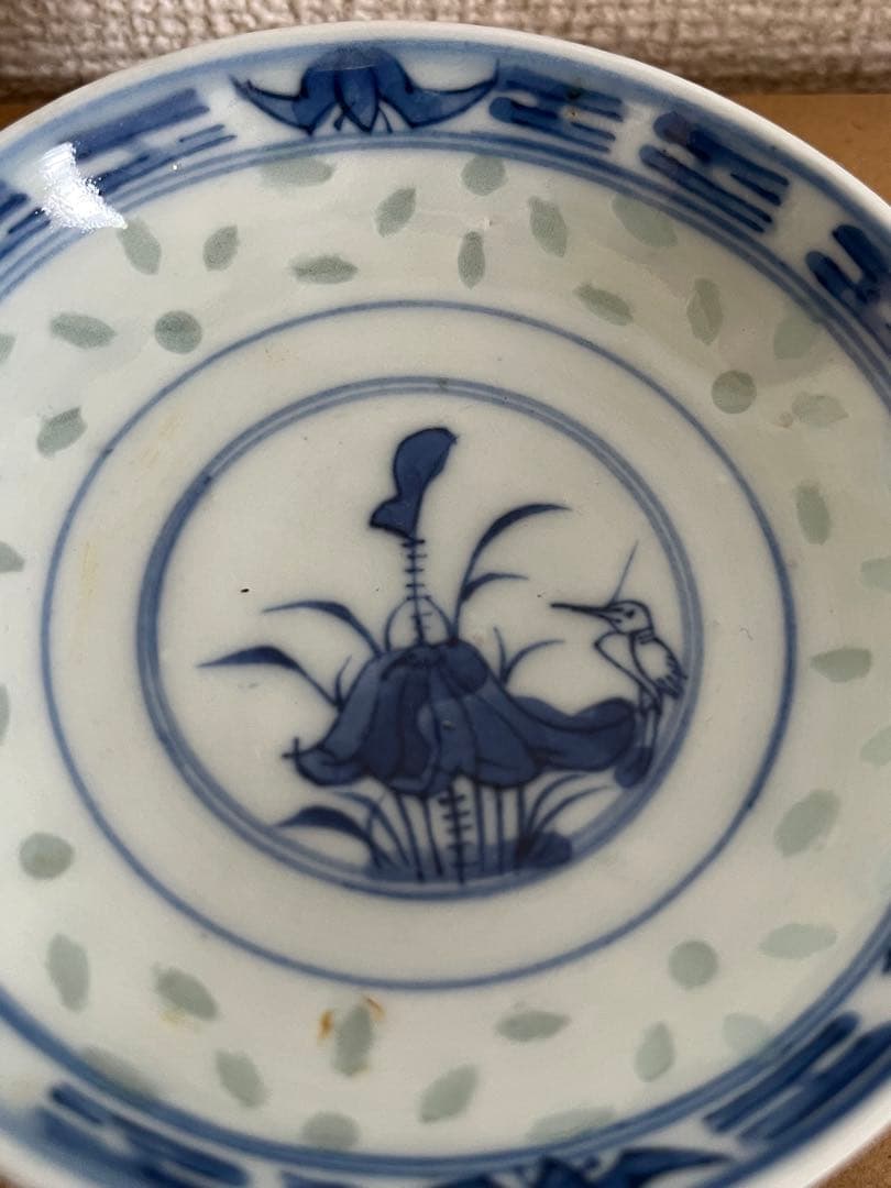 中国美術　清時代蓋茶碗康煕年製　染付